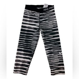 Nike Pro Zebra Print Capri Leggings